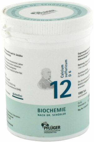 Biochemie Pflüger 12 Calcium sulfuricum D6 1000 Tabletten