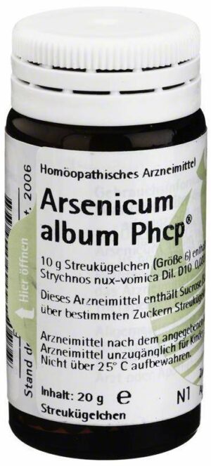 Arsenicum Album Phcp Globuli 20 G Globuli