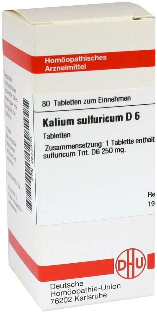 Kalium Sulfuricum D6 Dhu 80 Tabletten