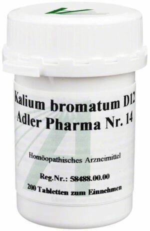 Biochemie Adler 14 Kalium Bromatum D12 Adl.Ph.Tabl 200 Tabletten