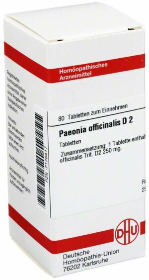 Dhu Paeonia Officinalis D2 Tabletten