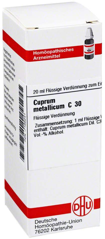 Cuprum Metallicum C 30 Dilution