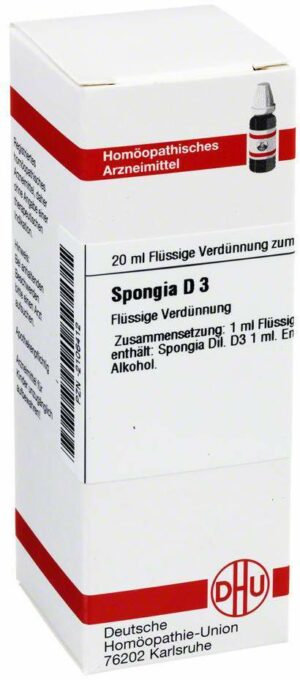 Spongia D3 Dhu 20 ml Dilution