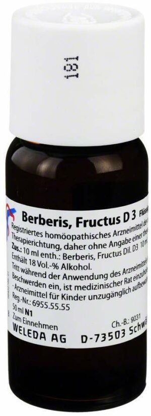 Weleda Berberis Fructus D3 50 ml Dilution