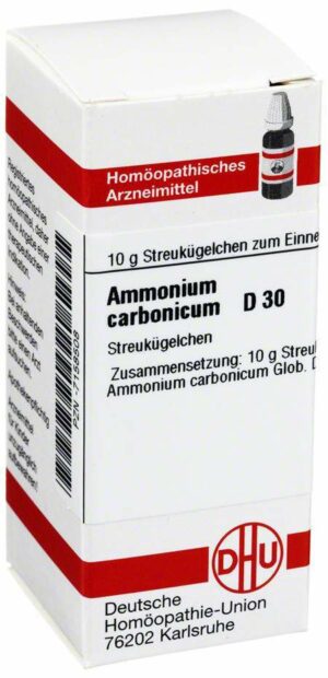 Ammonium Carbonicum D 30 Globuli
