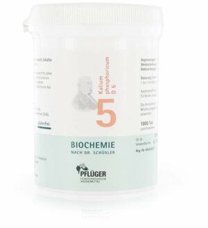 Biochemie Pflüger 5 Kalium phosphoricum D6 1000 Tabletten