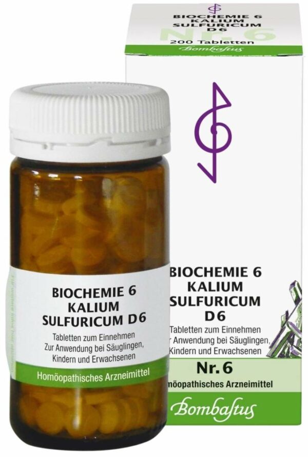 Biochemie Bombastus 6 Kalium sulfuricum D 6 200 Tabletten