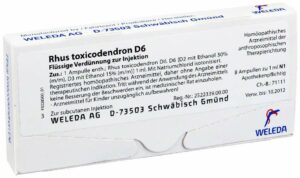 Weleda Rhus toxicodendron D6 8 x 1 ml Ampullen