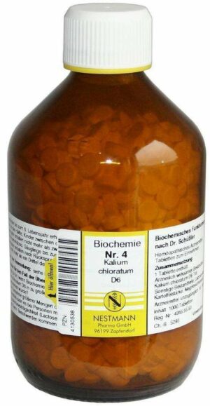 Biochemie 4 Kalium Chloratum D 6 1000 Tabletten