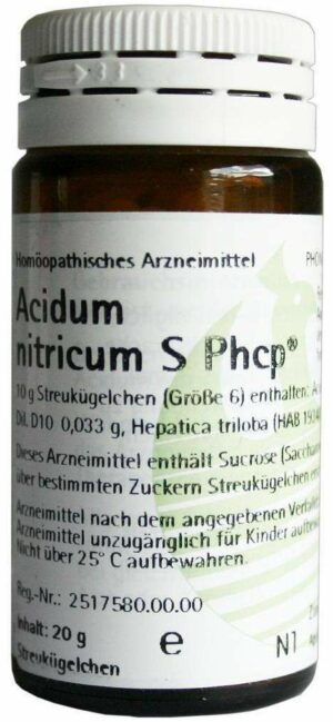 Acidum Nitricum S Phcp 20 G  Globuli