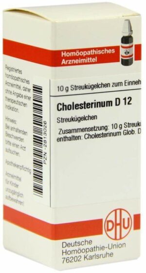 Cholesterinum D12 10 G Globuli