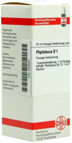 Phytolacca D1 Dilution 20 ml Dilution