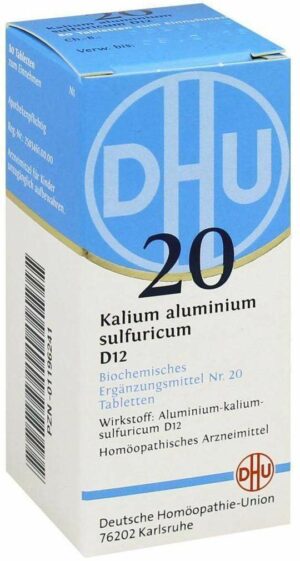 Biochemie Dhu 20 Kalium Aluminium Sulfuricum D12 80 Tabletten