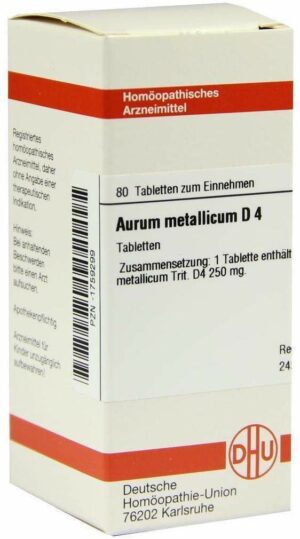 Aurum Metallicum D4 Tabletten 80 Tabletten