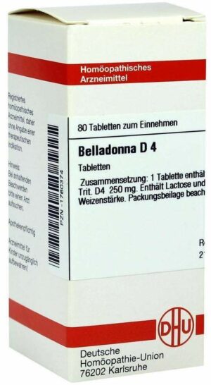 Belladonna D4 80 Tabletten