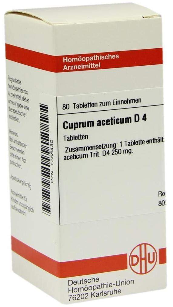 Cuprum Aceticum D 4 80 Tabletten