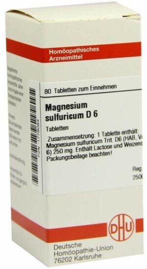 Magnesium Sulfuricum D6 80 Tabletten