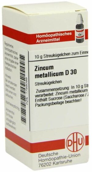 Zincum Metallicum D 30 Globuli 10 G