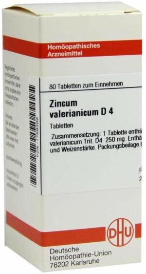 Zincum Valerianicum D4 Tabletten 80 Tabletten