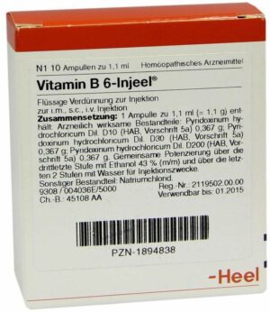 Vitamin B6 Injeel Ampullen 10 Ampullen