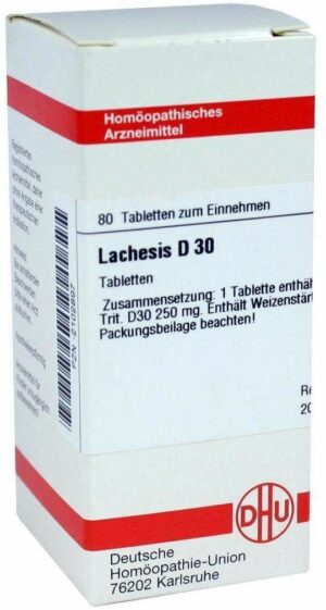 Lachesis D30 80 Tabletten