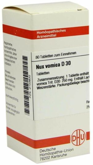 Nux Vomica D30 Dhu 80 Tabletten