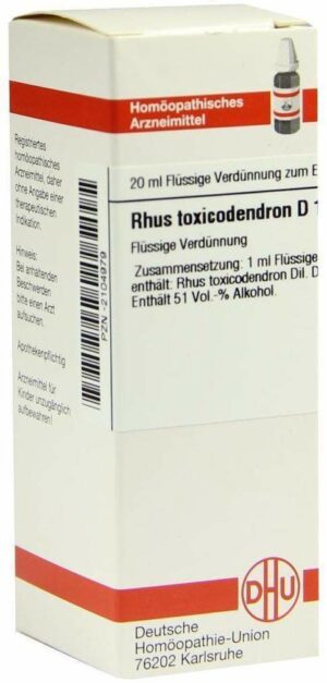 Dhu Rhus Toxicodendron D12 20 ml Dilution