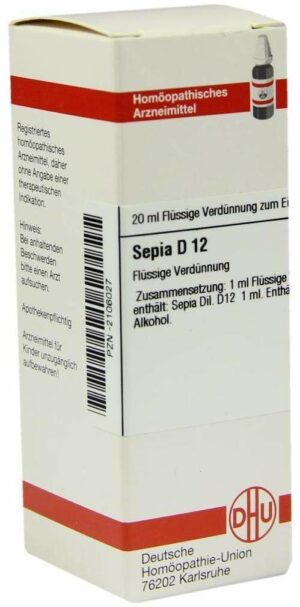 Sepia D12 Dilution 20 ml Dilution
