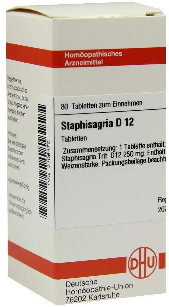 Staphisagria D 12 80 Tabletten