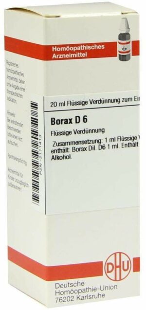Borax D6 20 ml Dilution