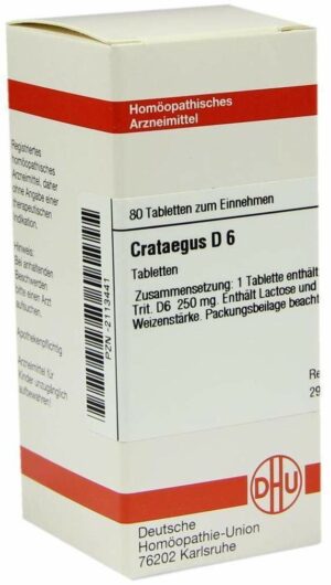 Crataegus D 6 80 Tabletten