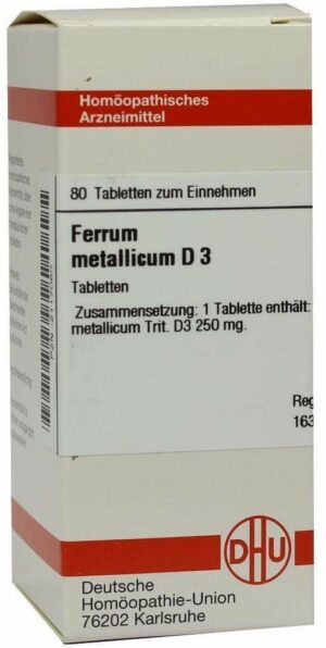 Ferrum Metallicum D 3 80 Tabletten