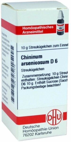 Chininum Arsenicosum D 6 Globuli