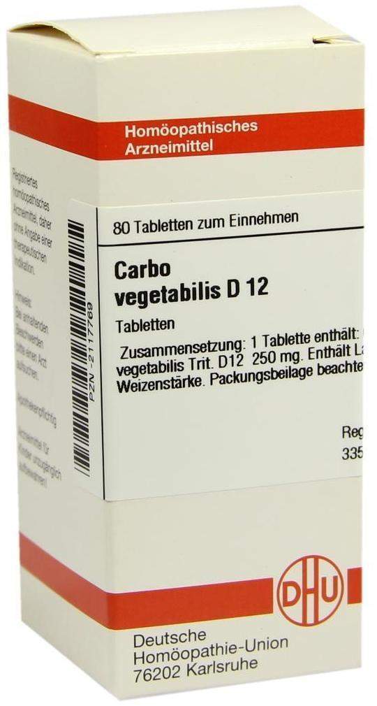 Carbo Vegetabilis D12 80 Tabletten