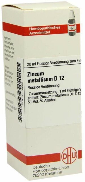 Zincum Metallicum D 12 20 ml Dilution