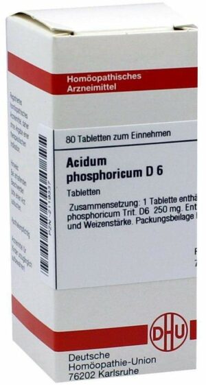 Acidum Phosphoricum D6 80 Tabletten