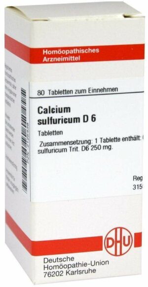 Calcium Sulfuricum D 6 80 Tabletten