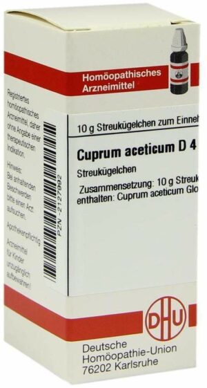 Cuprum Aceticum D 4 Globuli