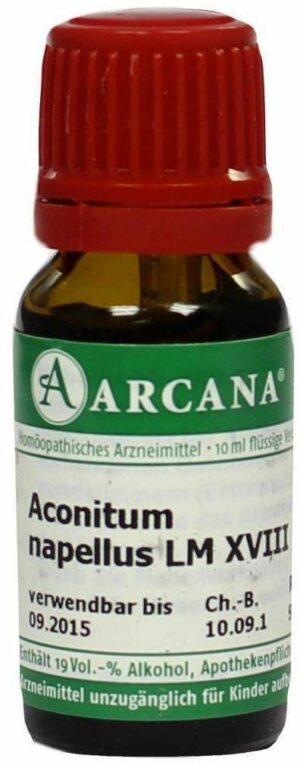 Aconitum Arcana Lm 18 Dilution 10 ml
