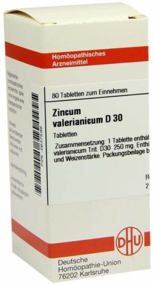 Zincum Valerianicum D 30 80 Tabletten