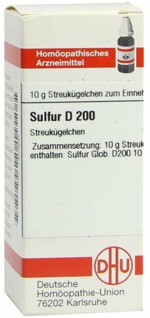 Sulfur D 200 10 G Globuli