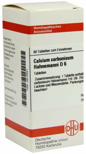 Calcium Carbonicum Hahnemanni D6 80 Tabletten