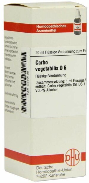 Carbo Vegetabilis D6 20 ml Dilution