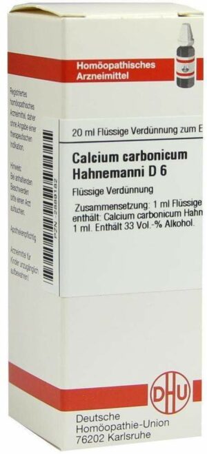 Calcium Carbonicum D6 Dilution Hahnemanni 20 ml Dilution
