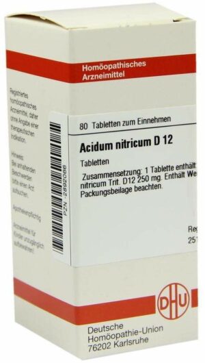 Acidum Nitricum D12 Dhu 80 Tabletten