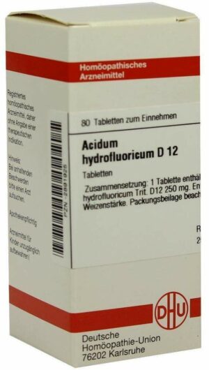 Acidum Hydrofluoricum D12 80 Tabletten