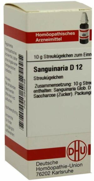 Dhu Sanguinaria D12 10 G Globuli