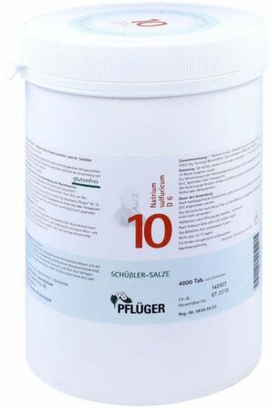 Biochemie Pflüger 10 Natrium Sulfuricum D6 4000 Tabletten