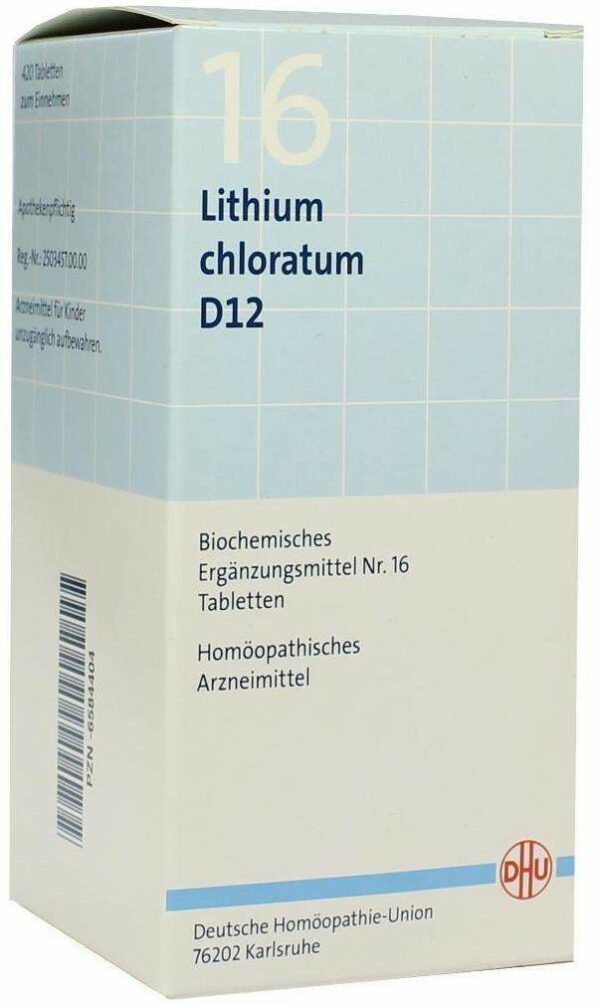 Biochemie Dhu 16 Lithium Chloratum D12 420 Tabletten