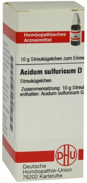 Acidum Sulfuricum D12 10 G Globuli